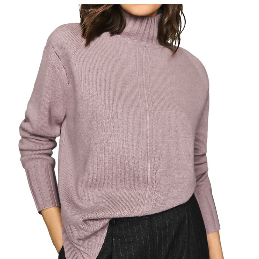 Reiss Mauve Turtleneck Sweater